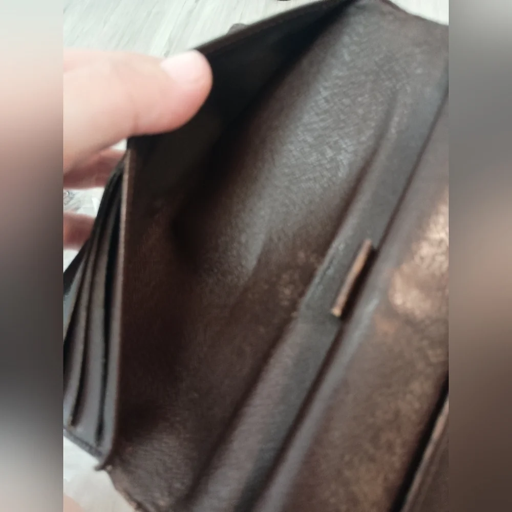 Checkered Brown and Black Wallet